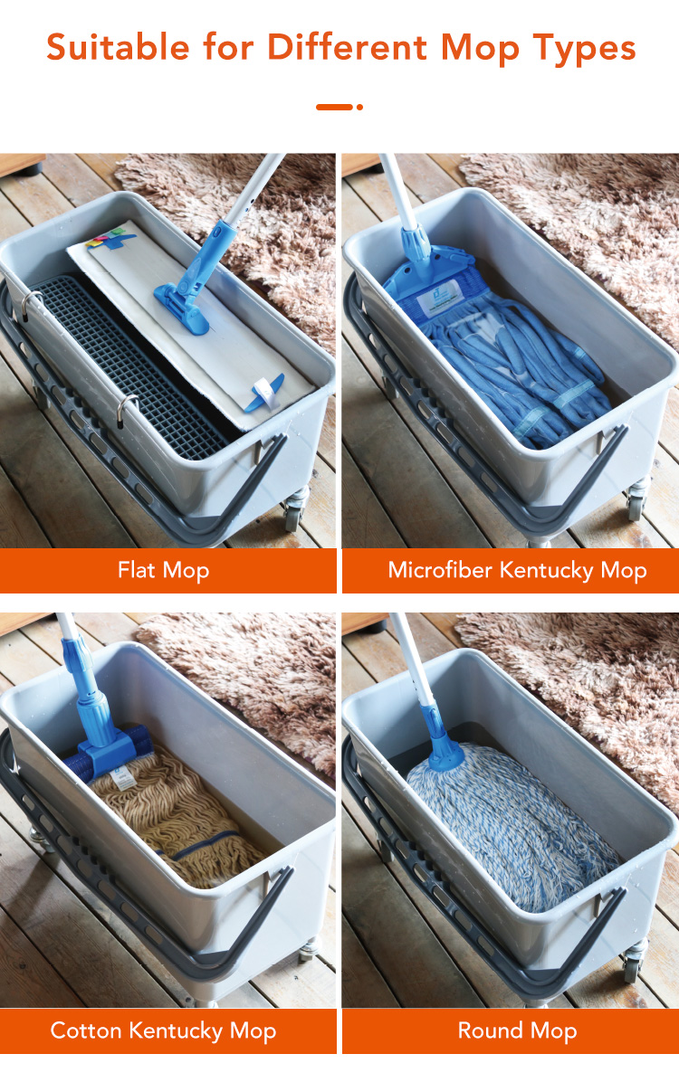 CT Flat Mop Bucket - Cleanic Cleaning Equipment